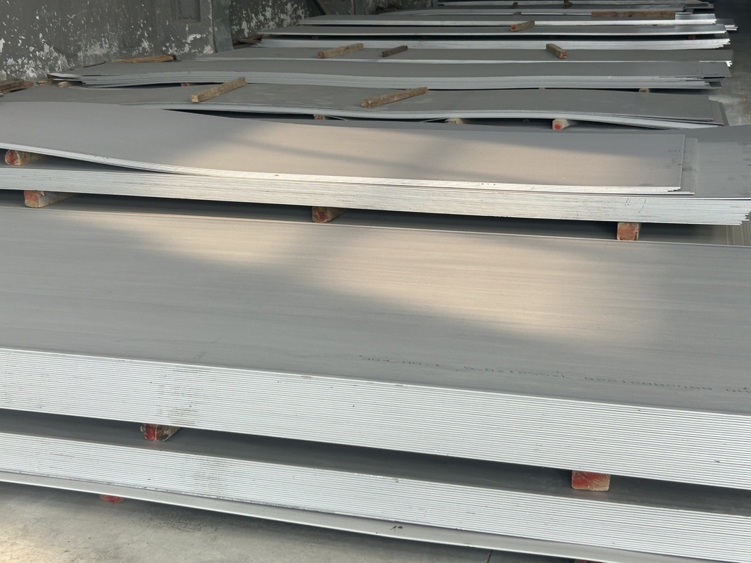 300 Series 8K 2B Cermin Plat Stainless Steel Lembaran Datar 100mm Tahan Asam